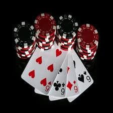 Live blackjack table with professional dealer and chat interface